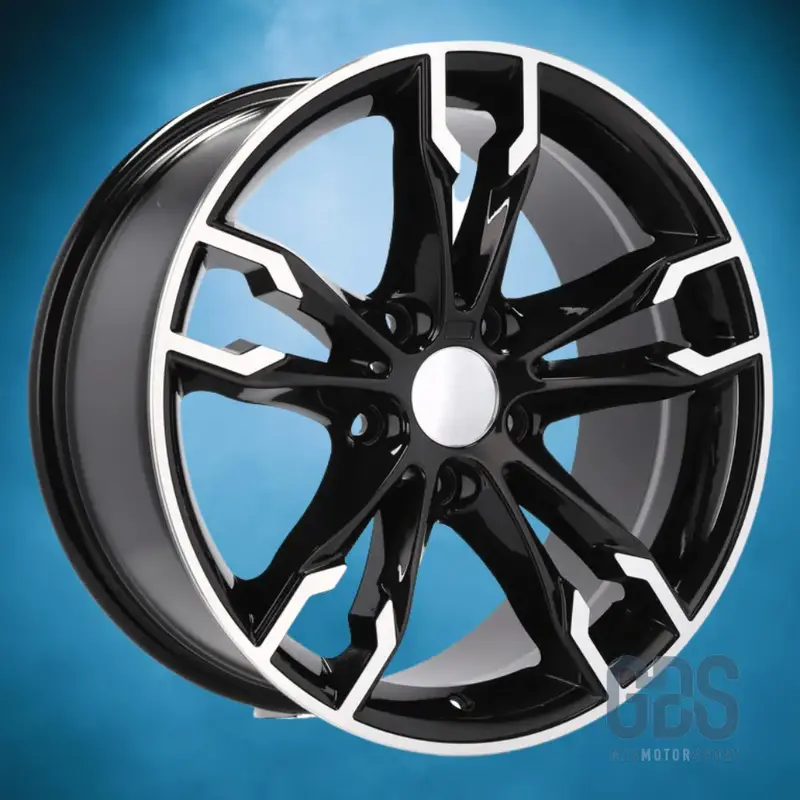 Pack 4 jantes type 668M Noir Poli BMW R17" X 8" ET20