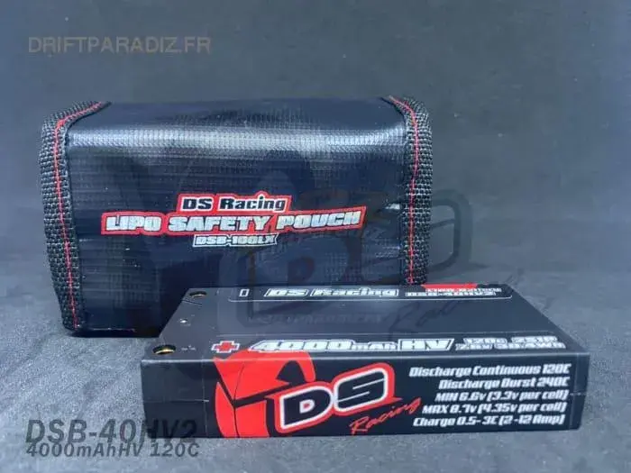 Pack Batterie HV LiPo 4000mah short et sac - 120C