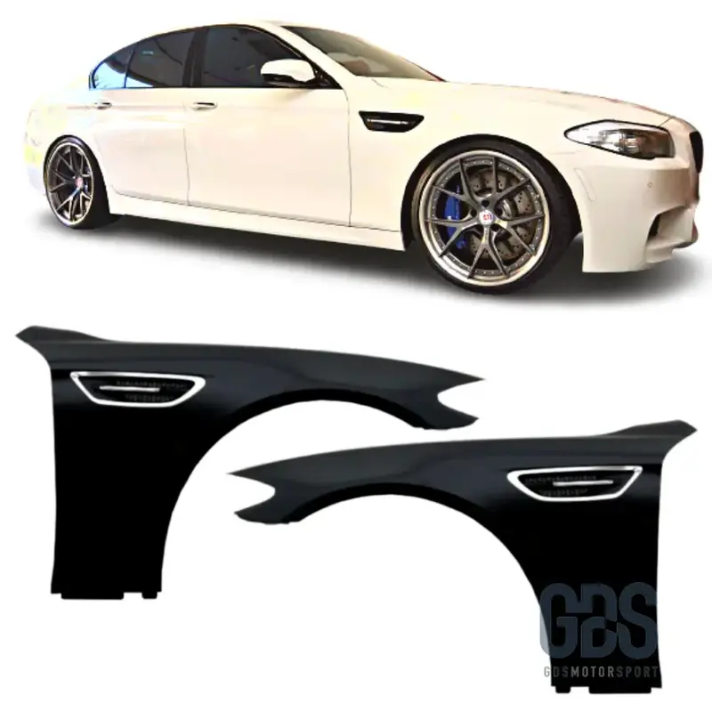 Pack de 2 Ailes Avant Style M5 avec Clignotants LED pour BMW Série 5 F10 & F11