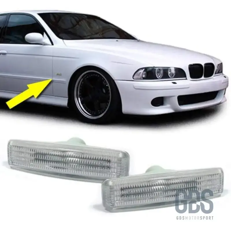 Pair de répétiteurs de clignotants Blanc pour BMW série 5 E39