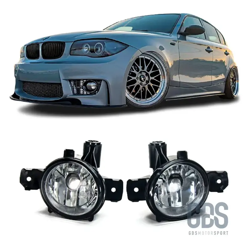 Paire d'Antibrouillards Verre Transparent pour BMW Série 1 E81 E82 E87 E88