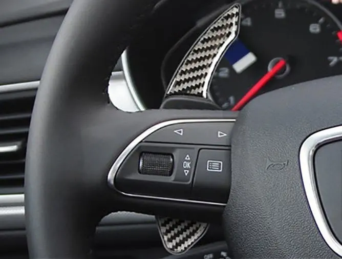 Palettes au volant réplique carbone pour AUDI 2011 à 2018