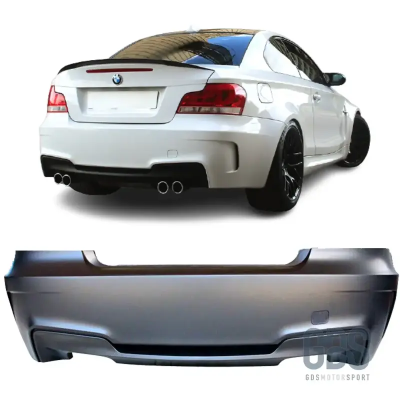 Pare-choc Arrière Look 1M avec Diffuseur pour BMW Série 1 E82 Coupé E88 Cabriolet