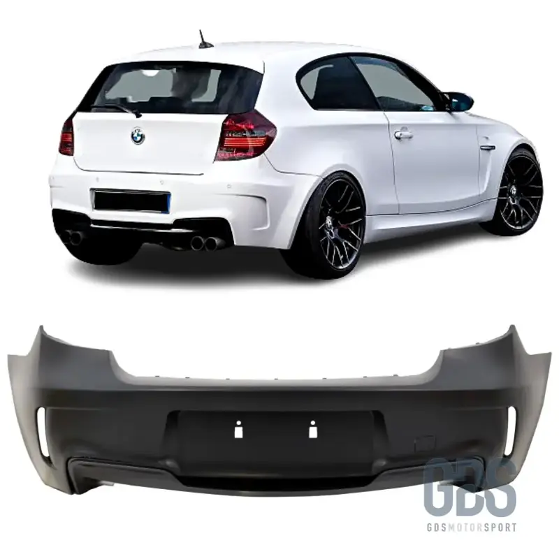Pare-choc Arrière Look 1M avec Diffuseur pour BMW Série 1 E87 E81 Berline