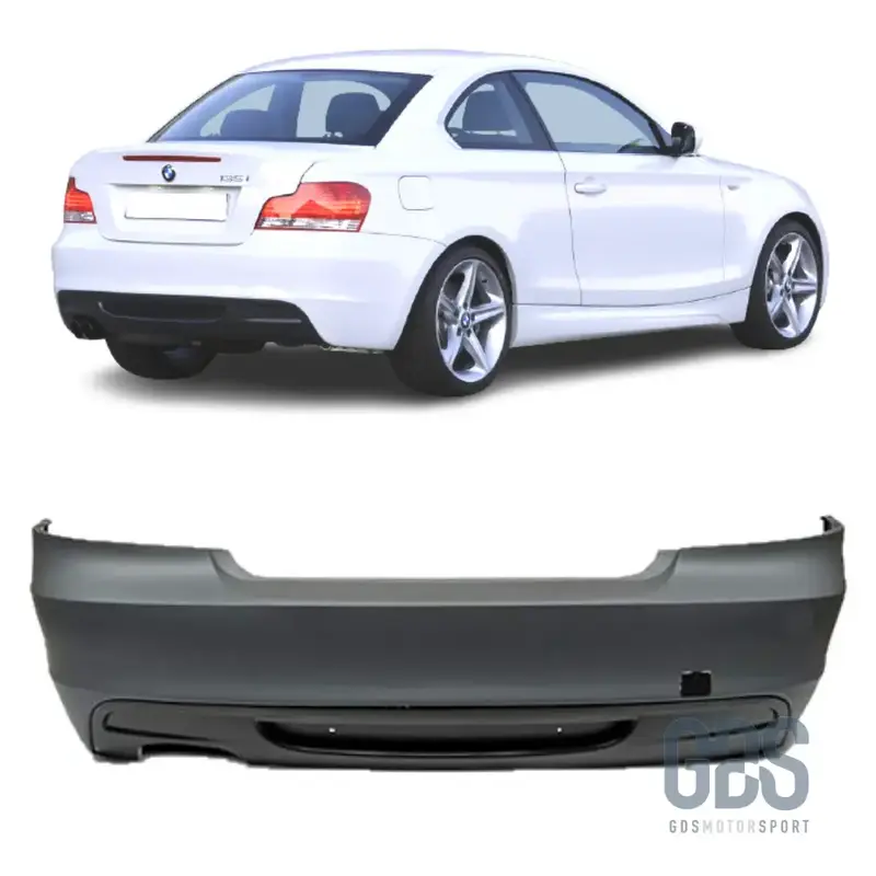 Pare-choc Arrière Pack M avec Diffuseur pour BMW Série 1 E82 Coupé E88 Cabriolet