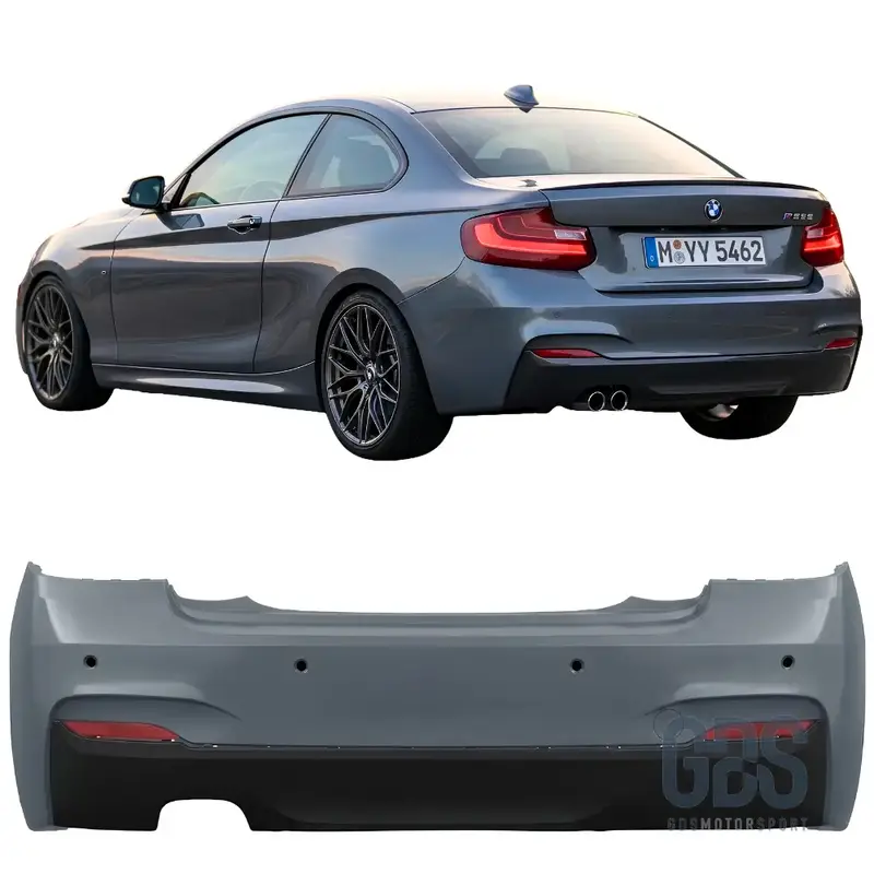 Pare-choc Arrière Pack M Double Sortie Gauche pour BMW Série 2 F22 F23 Phase 1 et Phase 2 LCI