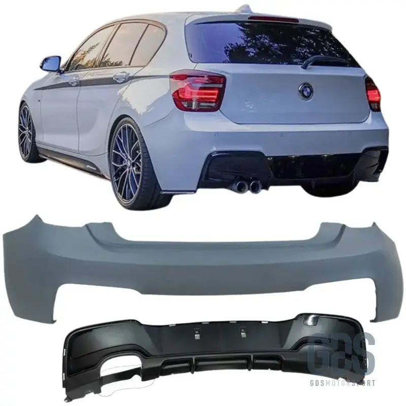 Pare-choc Arrière Pack M Performance BMW Série 1 F20 F21 Phase 1 Double Sortie Gauche