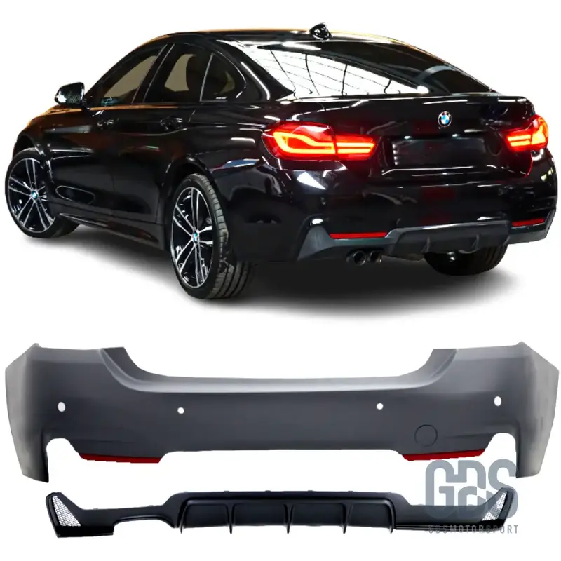 Pare choc arriere Pack M Performance pour BMW F36 Sortie double gauche