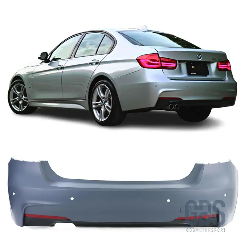 Pare-choc arrière Pack M pour BMW Série 3 F30 Berline sortie double gauche