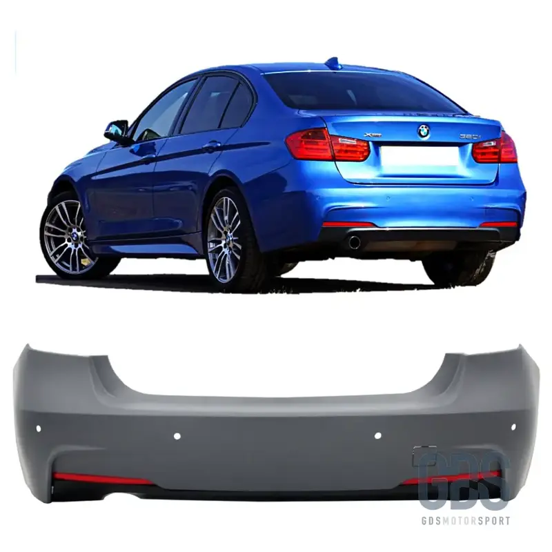 Pare-choc arrière Pack M pour BMW Série 3 F30 Berline sortie simple gauche