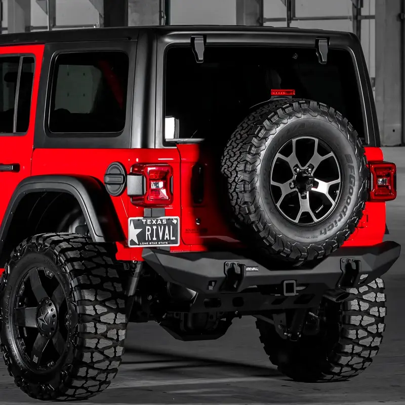 Pare-choc Arrière STUBBY Aluminium Rival4x4 | Jeep Wrangler JL