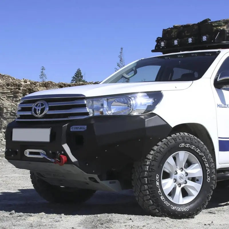 Pare-choc Avant Aluminium Rival4x4 - Toyota Hilux Revo 2016-2025 (versions 2016-2020)