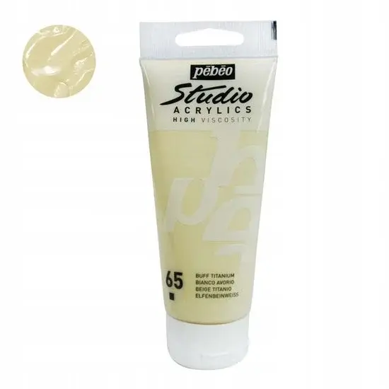 Pebeo Studio Peinture Acrylique 100ml Buff Titane - Nouveau Outlet