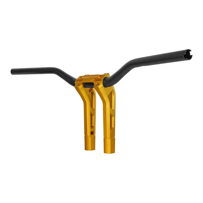 Performance Machine 1-1/4" Phat Handlebars with 9" Riser Kit Gold Ops