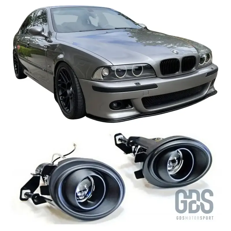 Phares antibrouillard à lenticulaire noir BMW Série 5 E39 — Pack M / M5