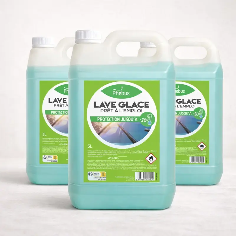 PHEBUS Lave-glace -20°C – nettoyant vitres et phares sans toxiques hiver