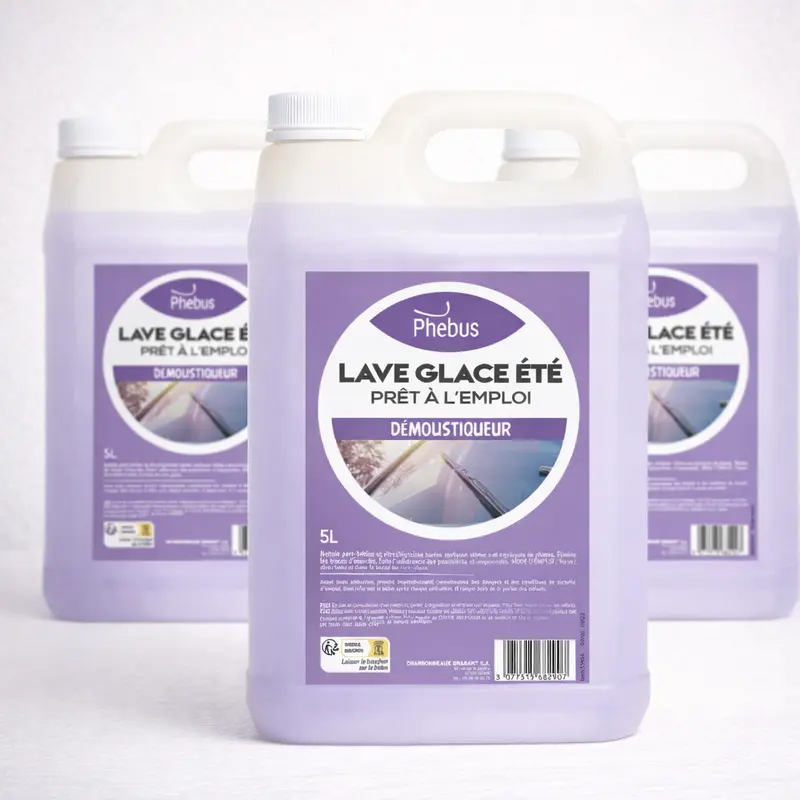 PHEBUS Lave-glace été démoustiquant – sans méthanol vitres et phares
