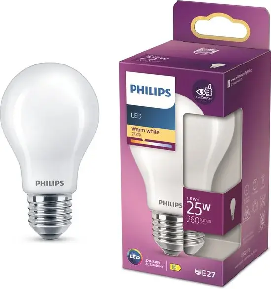 Philips LED Classic 25W E27 Blanc Chaud - Nouveau Outlet