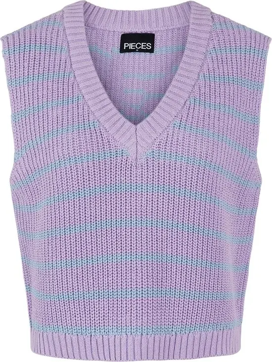 Pieces | Pcoliviana Gilet en maille col V | Femme | L