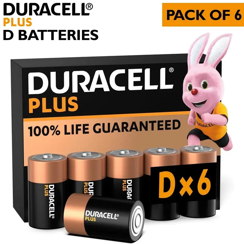 Pile Duracell Plus D 1,5 V (lot de 6) alcaline – Nouveau point de vente