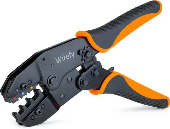 Pince à sertir à cliquet Wirefy 0,5-6 mm² pour cosses de câble