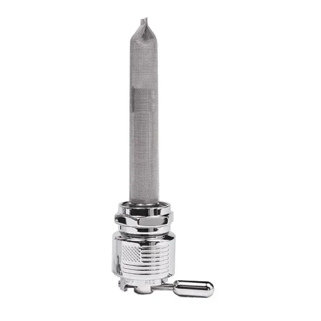 Pingel Power-Flo Round Liberty Petcock Rear Outlet 22mm Chrome