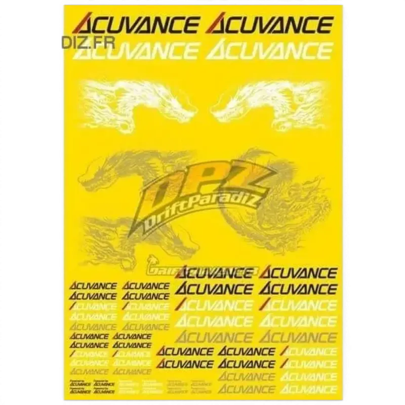 Planche autocolants flexible transparent MAT