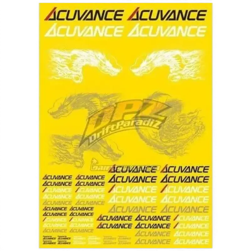 Planche autocolants flexible transparent