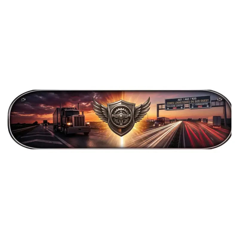 Plaque Lumineuse Camion Décor de la Route Personnalisée – LED Premium Cabine Routier 5V / 12V / 24V
