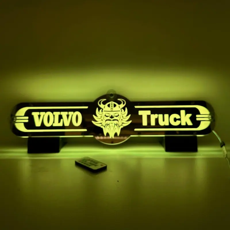 Plaque lumineuse camion décor VOLVO pour Pare-Brise
