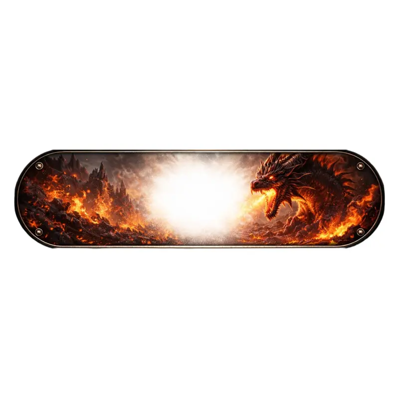 Plaque Lumineuse Camion Dragon Personnalisée – LED Premium Cabine Routier 5V / 12V / 24V