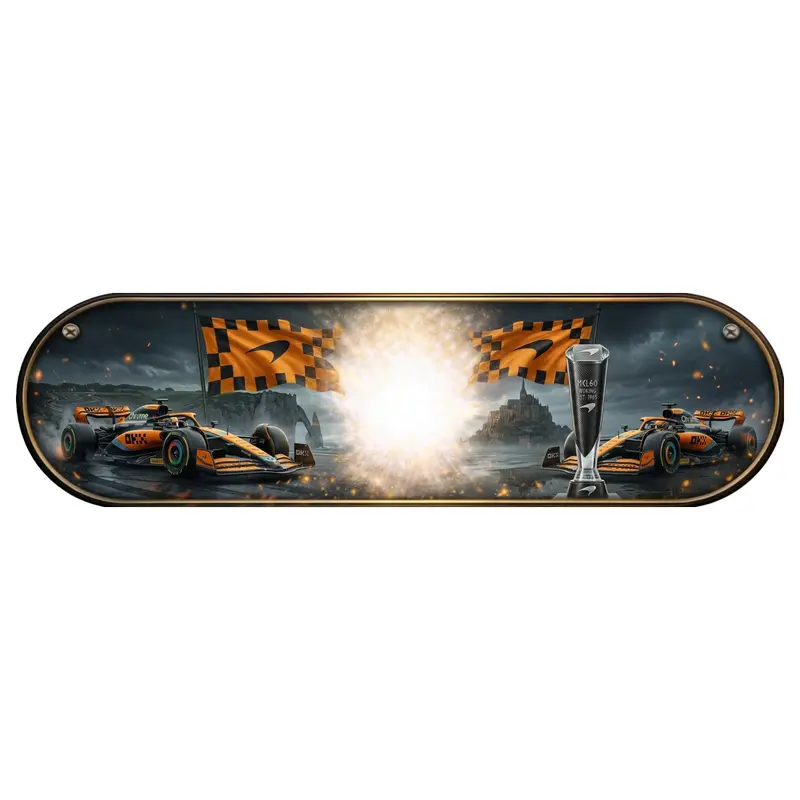Plaque Lumineuse Camion Écurie de F1 McLaren Personnalisée – LED Premium Cabine Routier 5V / 12V / 24V