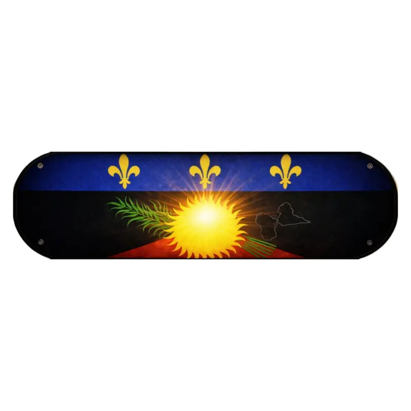 Plaque Lumineuse Camion Édition Guadeloupe – Décoration LED Personnalisée pour Chauffeurs