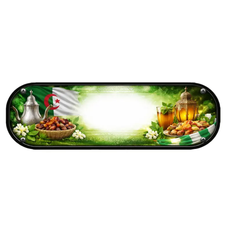 Plaque Lumineuse Camion Esprit Algérien – Décoration LED Personnalisée pour Chauffeurs
