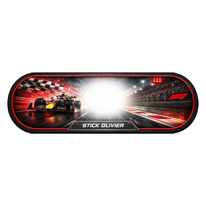 Plaque Lumineuse Camion F1 – Décoration LED Personnalisée pour Passionnés de Formule 1
