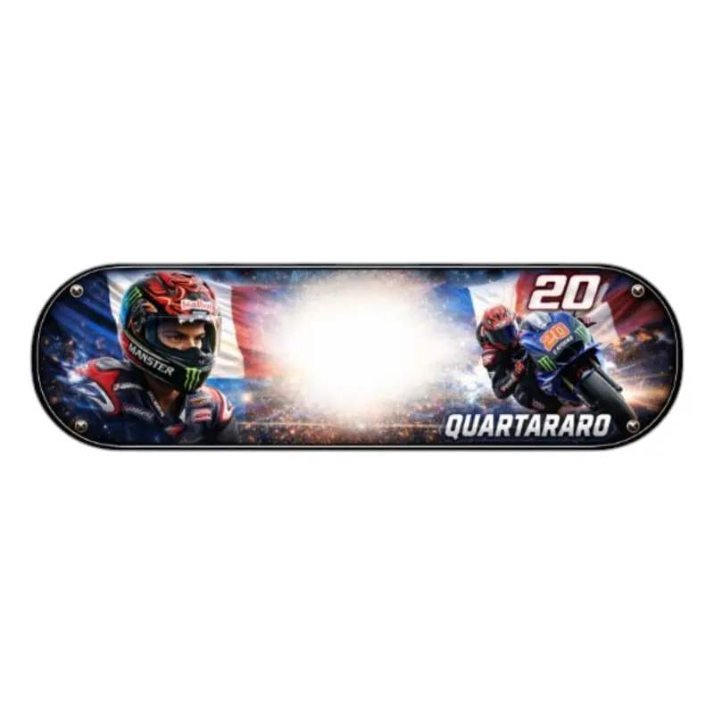 Plaque Lumineuse Camion Fabio Quartararo – Décoration LED Personnalisée pour Motards