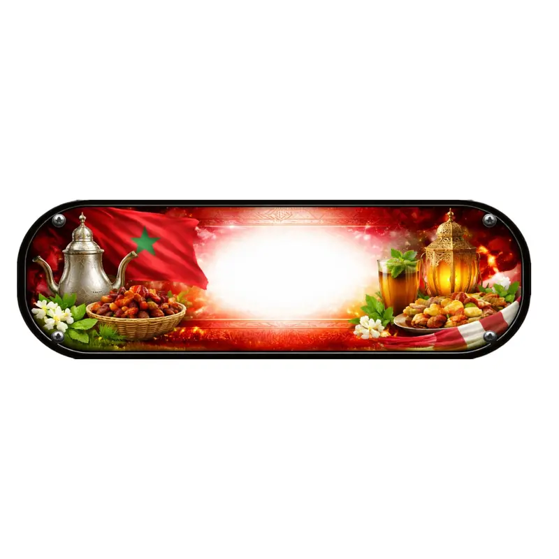 Plaque Lumineuse Camion Fierté Marocaine – Décoration LED Personnalisée pour Chauffeurs