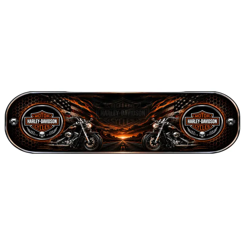 Plaque Lumineuse Camion Harley Personnalisée – Esprit Custom & Route Américaine
