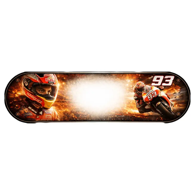 Plaque Lumineuse Camion Marc Márquez – Décoration LED Personnalisée pour Motards
