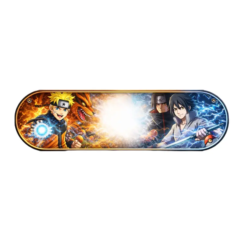 Plaque Lumineuse Camion Naruto – Décoration LED Unique pour Fans