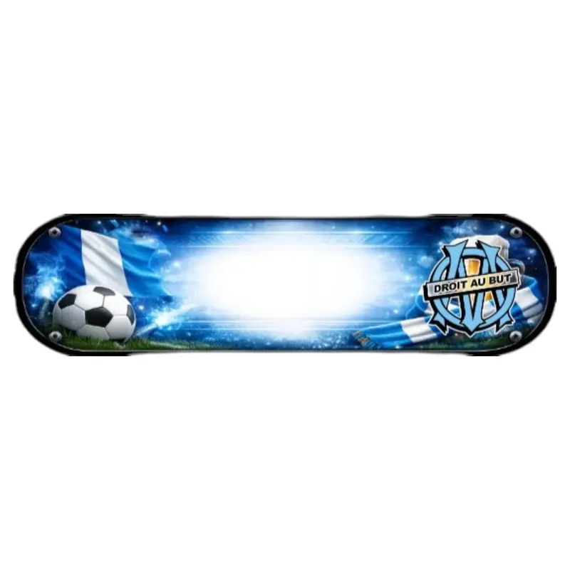 Plaque Lumineuse Camion Olympique de Marseille – Décoration LED Personnalisée pour Chauffeurs