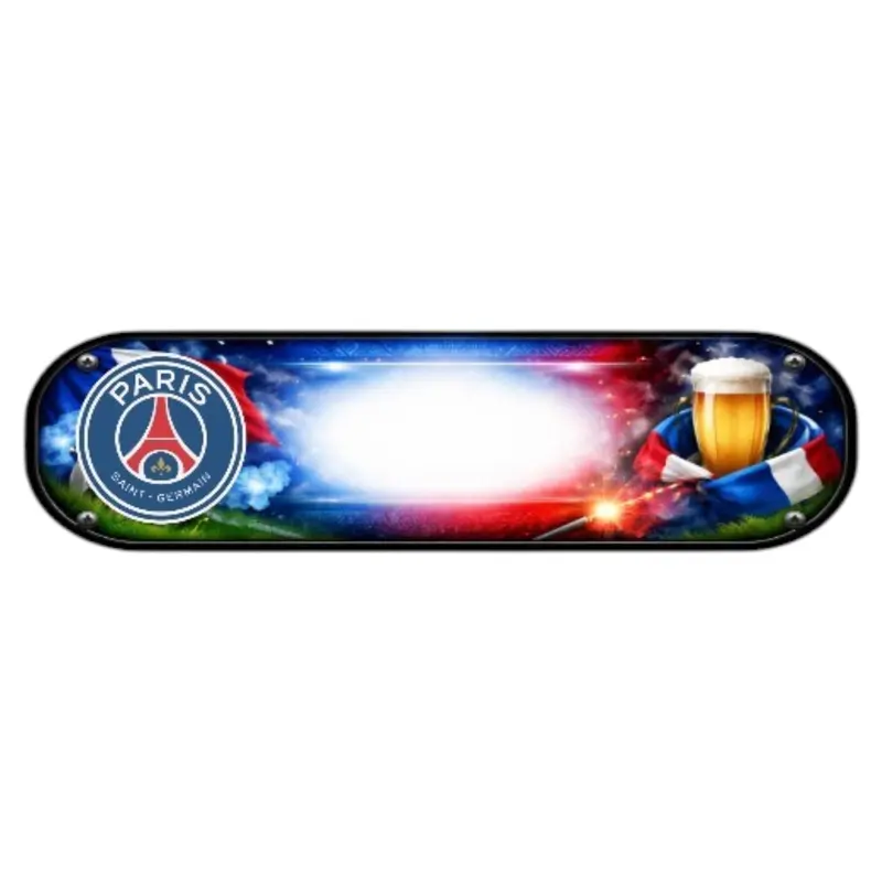 Plaque Lumineuse Camion Paris Saint-Germain – Décoration LED Personnalisée pour Chauffeurs