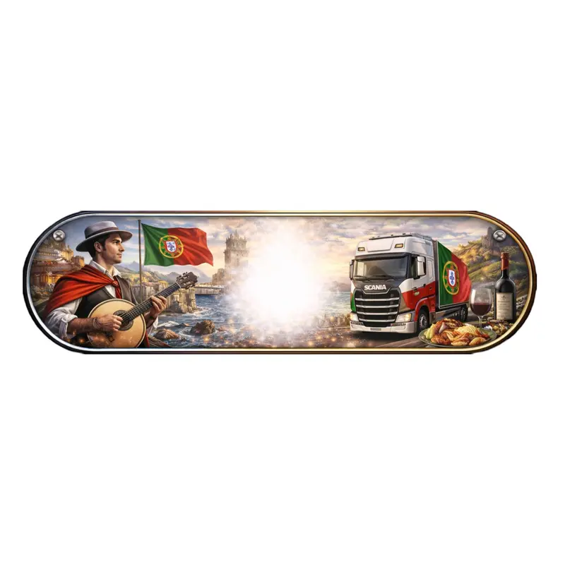 Plaque Lumineuse Camion SCANIA Portugal – LED Premium Cabine Routier 5V / 12V / 24V