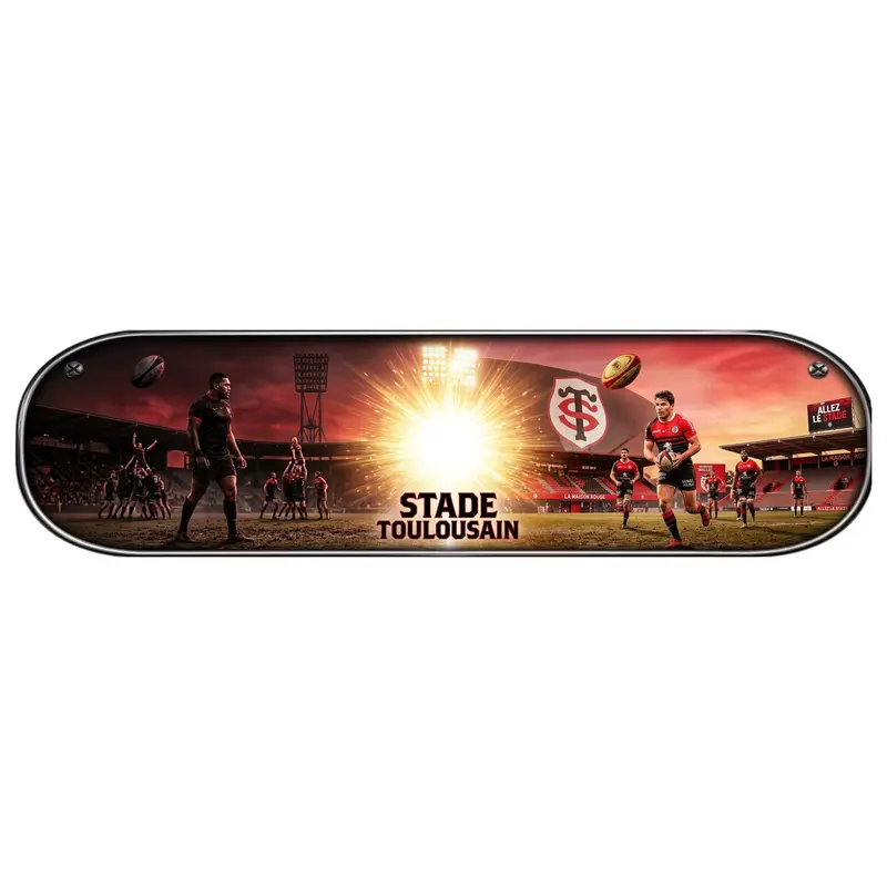 Plaque Lumineuse Camion Stade Toulousain Personnalisée  Premium Cabine Routier 5V / 12V / 24V