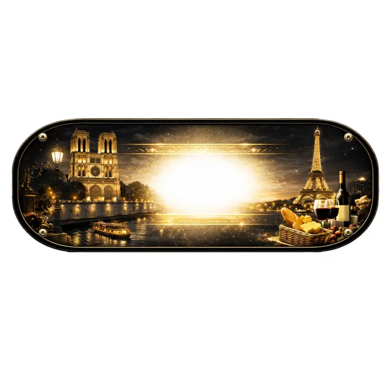 Plaque Lumineuse Camion Thème Paris – Décoration LED Personnalisée pour Chauffeurs