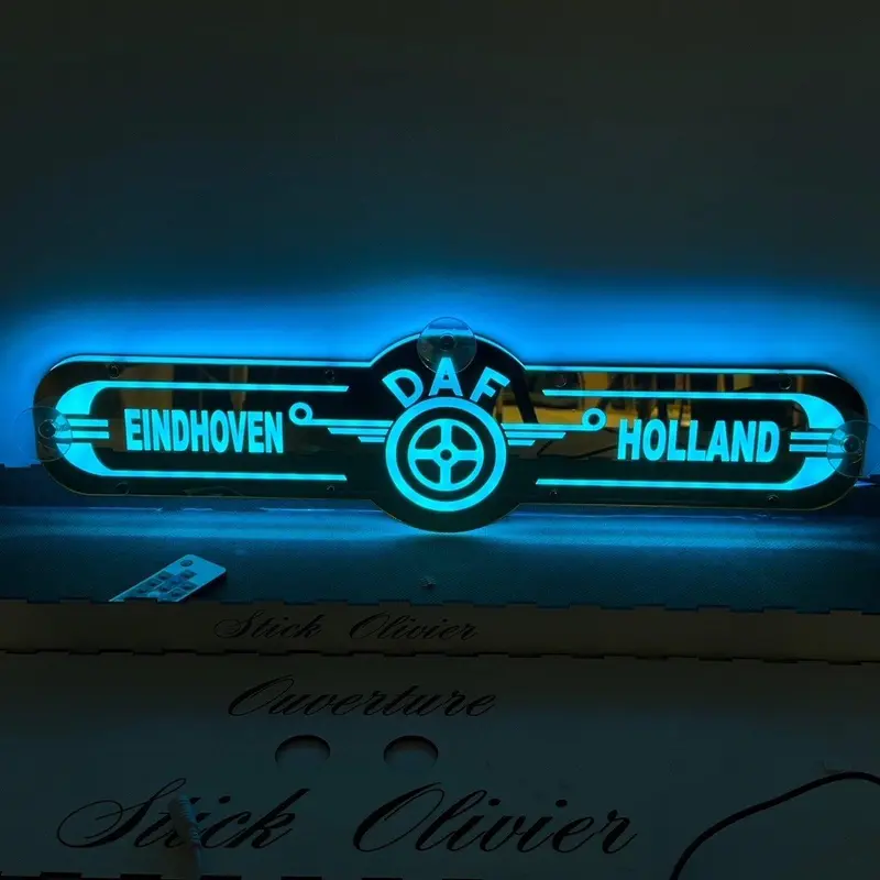 Plaque lumineuse décor DAF pour Pare-Brise