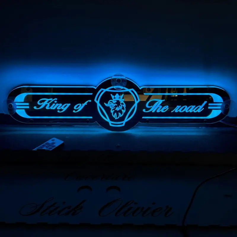 Plaque lumineuse décor SCANIA pour Pare-Brise