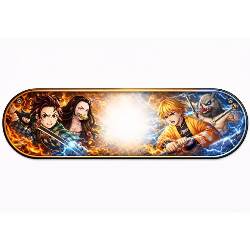 Plaque Lumineuse Nouvelle Génération Demon Slayer – Décoration LED pour Fans d'Anime