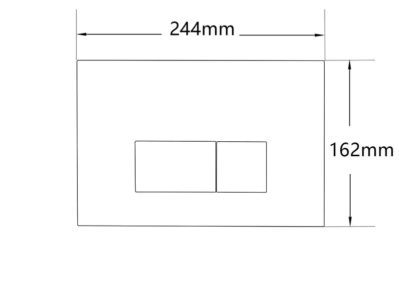 Plaques Geberit UP320 rectangulaires blanc brillant
