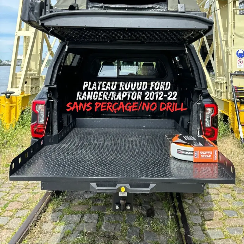 Plateau Coulissant RUUUD Ford Ranger/Raptor 2012 à 2022 (Sans Perçage)